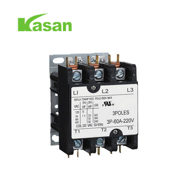 Teagmhálaí aeir 30A 3P fíoraithe ag UL le haghaidh HVAC 24V/120V/240V/277V/480V